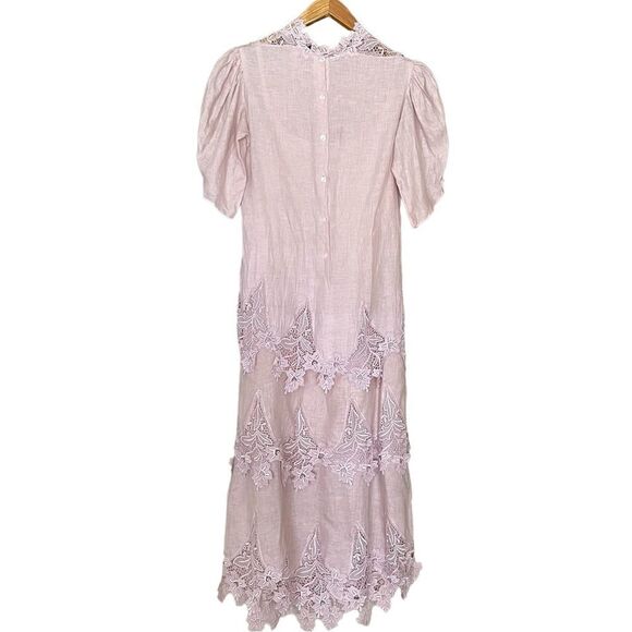 Capriccio by Digna Victorian Linen & Lace Two Piece Dress - Picture 8 of 12